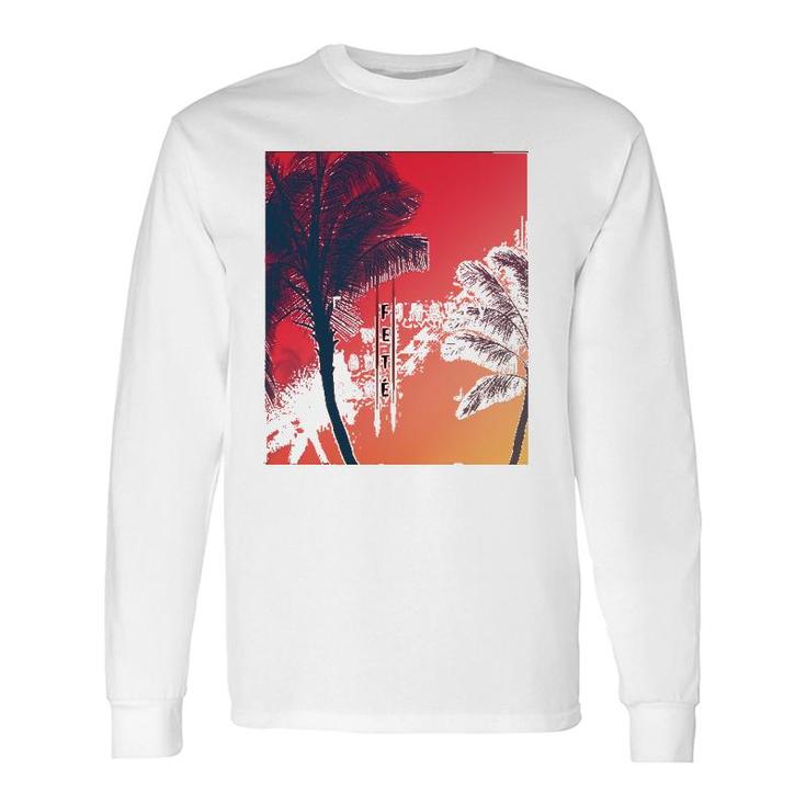Savagegentlemen X Fetè Palm Trees Long Sleeve T-Shirt T-Shirt