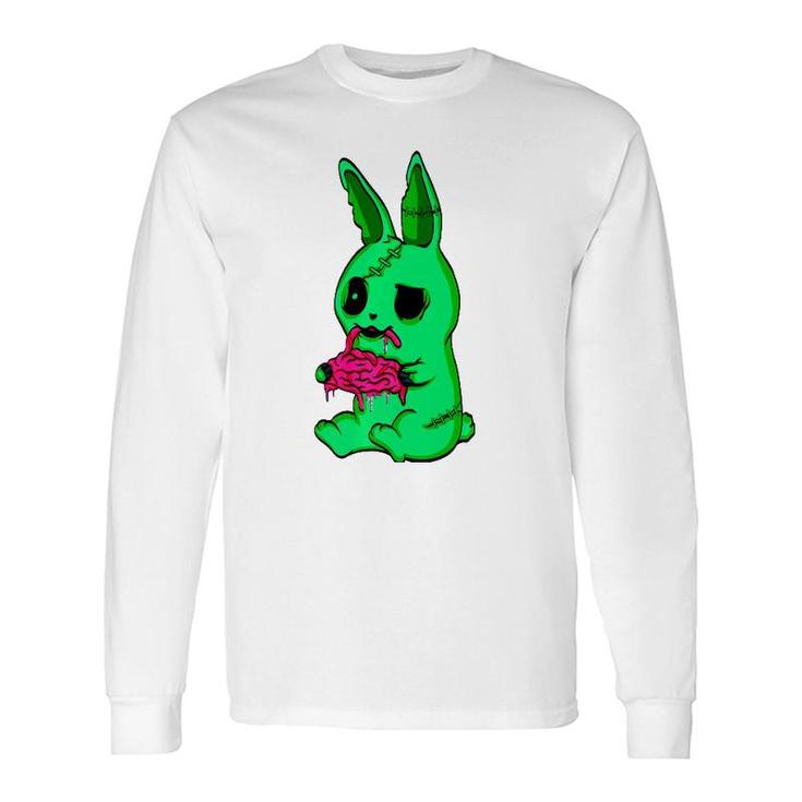 Scary Halloween Easter Bunny Zombie Rabbit Long Sleeve T-Shirt T-Shirt