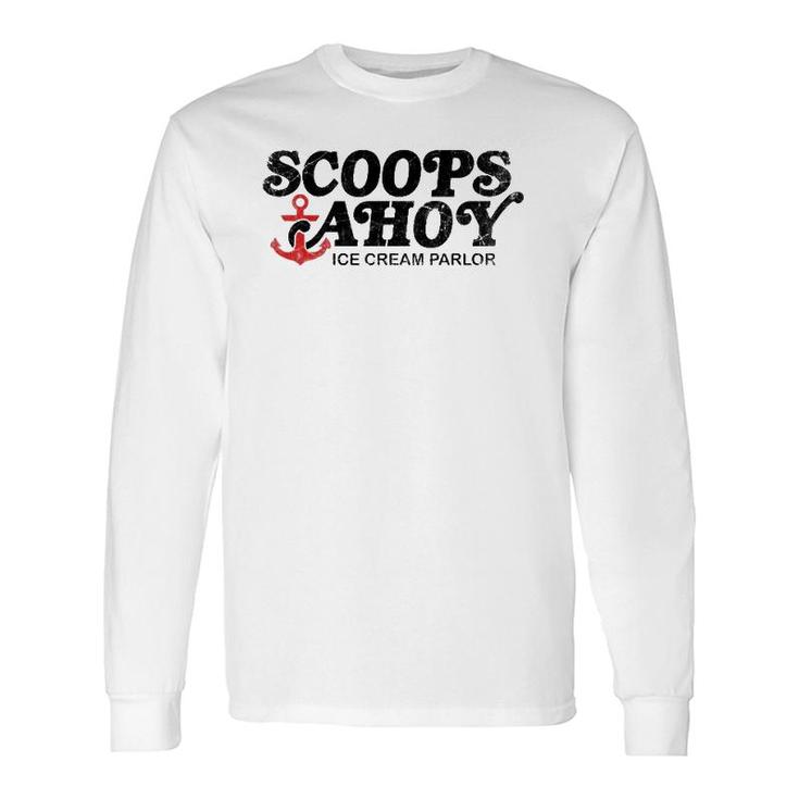 Scoops Ahoy Ice Cream Parlor Dark Long Sleeve T-Shirt T-Shirt