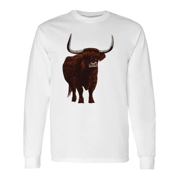 Scottish Highland Cow For Hairy Cow Long Sleeve T-Shirt T-Shirt