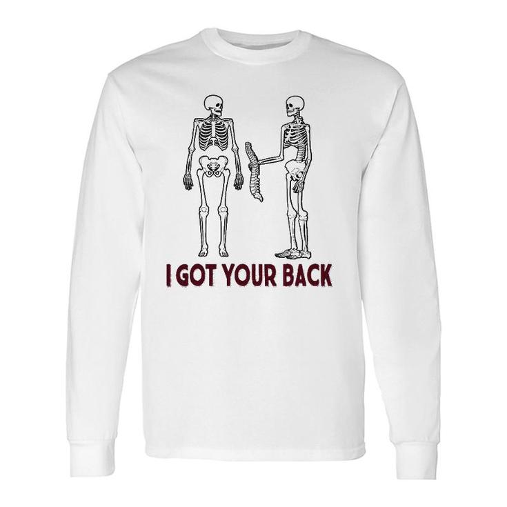 I Got Your Back Skeleton Halloween Long Sleeve T-Shirt T-Shirt