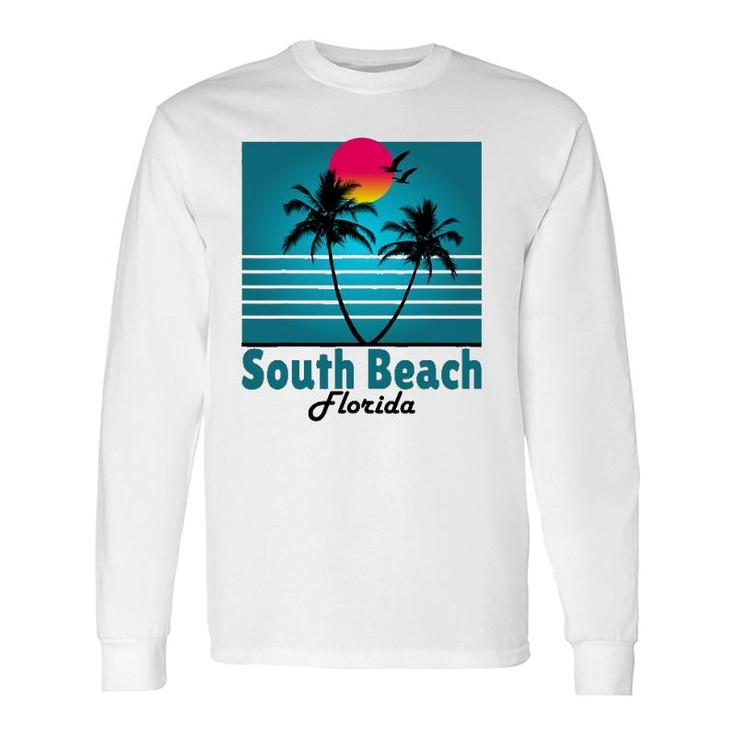 South Beach Miami Florida Seagulls Souvenirs Long Sleeve T-Shirt T-Shirt
