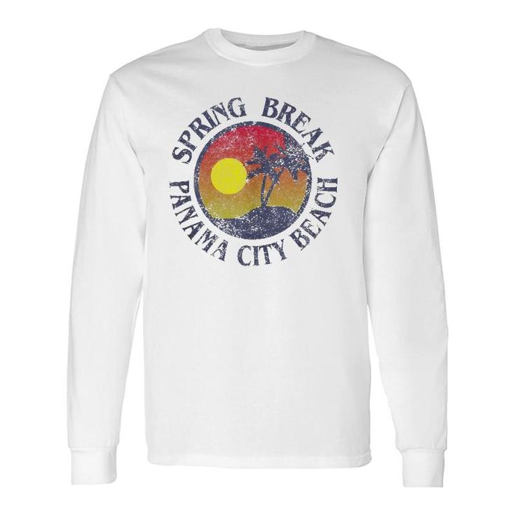 Spring Break Trip Distressed & Panama City Beach Tank Top Long Sleeve T-Shirt T-Shirt