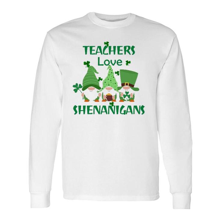 St Patrick's Day S His And Hers Four Leaf Clover Teacher Long Sleeve T-Shirt T-Shirt