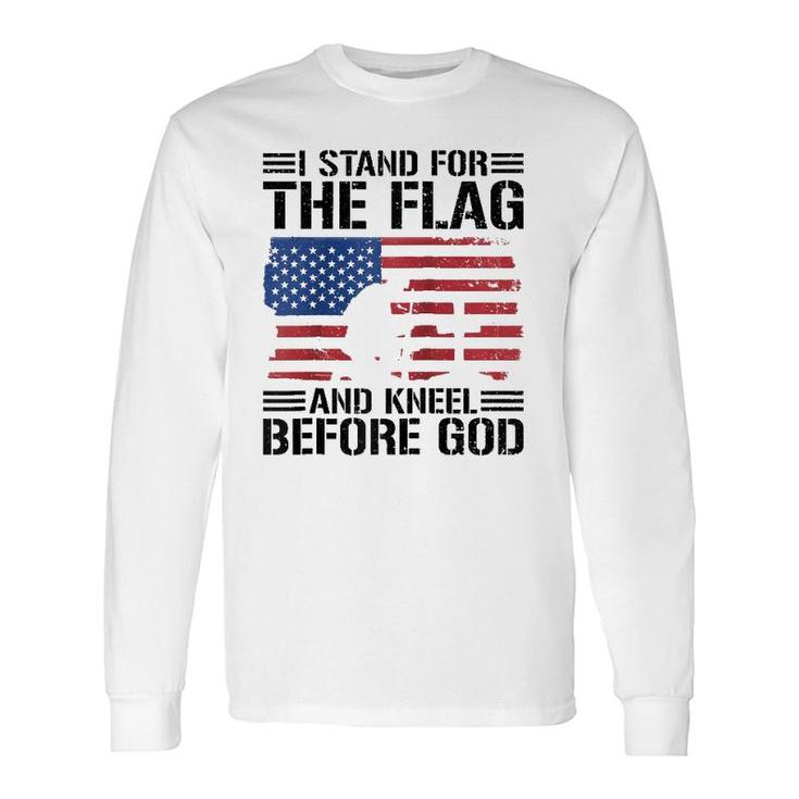 I Stand For The Flag And Kneel Before God Raglan Baseball Tee Long Sleeve T-Shirt T-Shirt