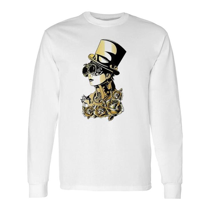 Steampunk Lady Victorian Mechanical Steampunk Long Sleeve T-Shirt T-Shirt