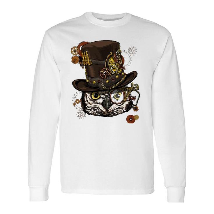 Steampunk Owl Steampunk Owl Lovers Long Sleeve T-Shirt