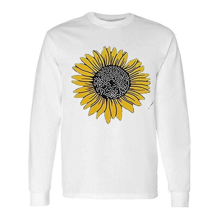 Basic Sunflowers Long Sleeve T-Shirt