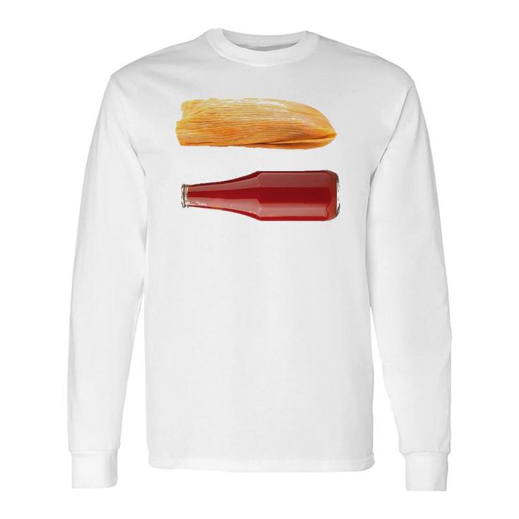 Tamales And Ketchupfor Dad On Father's Day Long Sleeve T-Shirt T-Shirt