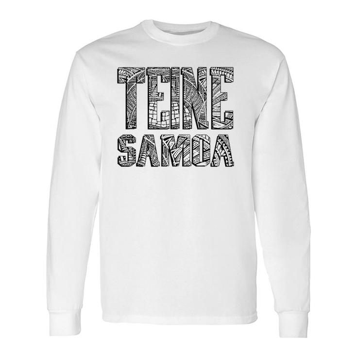 Teine Samoa Samoan Clothing Long Sleeve T-Shirt