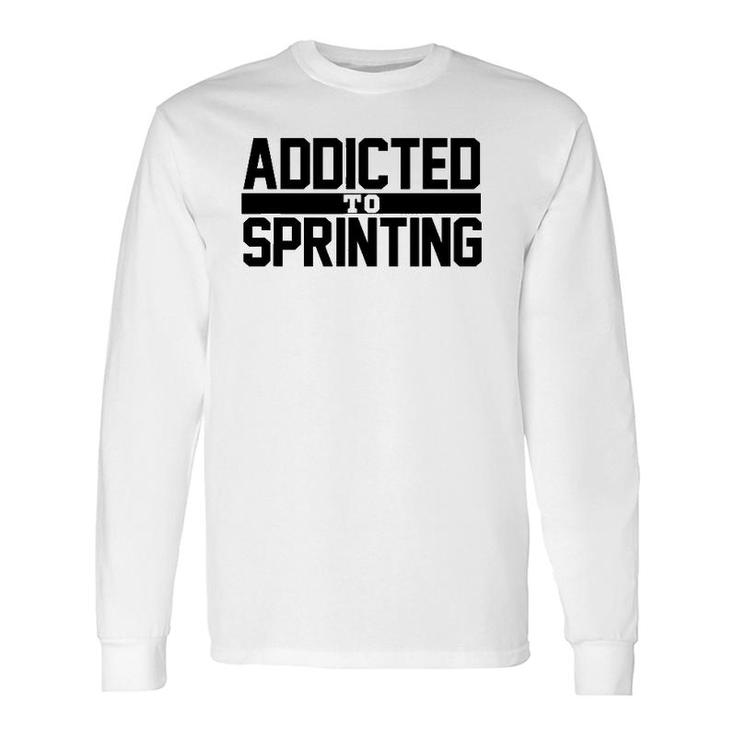 Track And Field Sprinters Sprinting Long Sleeve T-Shirt T-Shirt