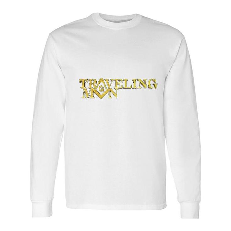 Traveling Man Square And Compass Long Sleeve T-Shirt T-Shirt