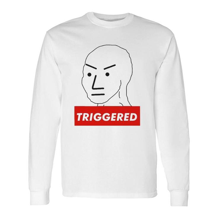 Triggered Npc Non Playable Character Sjw Wojak Meme T Shirt Mazezy