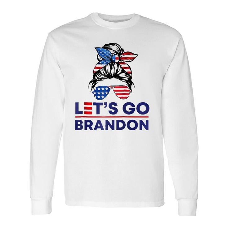 TRump BIden Tee Let's Go Brandon Letsgobrandon 2021 Raglan Baseball Tee Long Sleeve T-Shirt T-Shirt