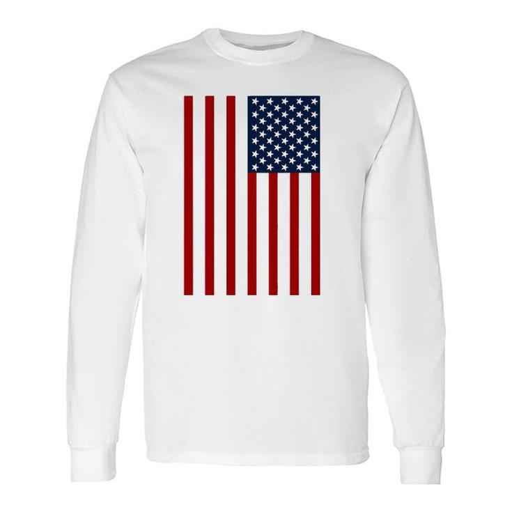 Usa American Patriotic Flag United States Red White And Blue Long Sleeve T-Shirt T-Shirt