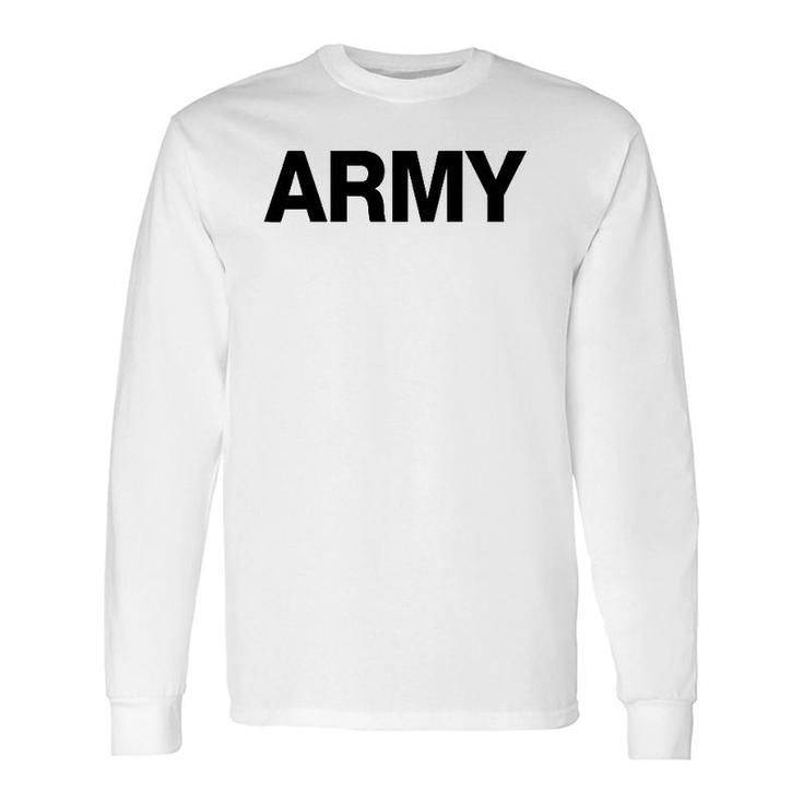 Usa Army Grey Apparel Long Sleeve T-Shirt T-Shirt