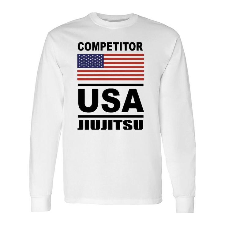 Usa Bjj Competitor Usa Jiu Jitsu Long Sleeve T-Shirt T-Shirt