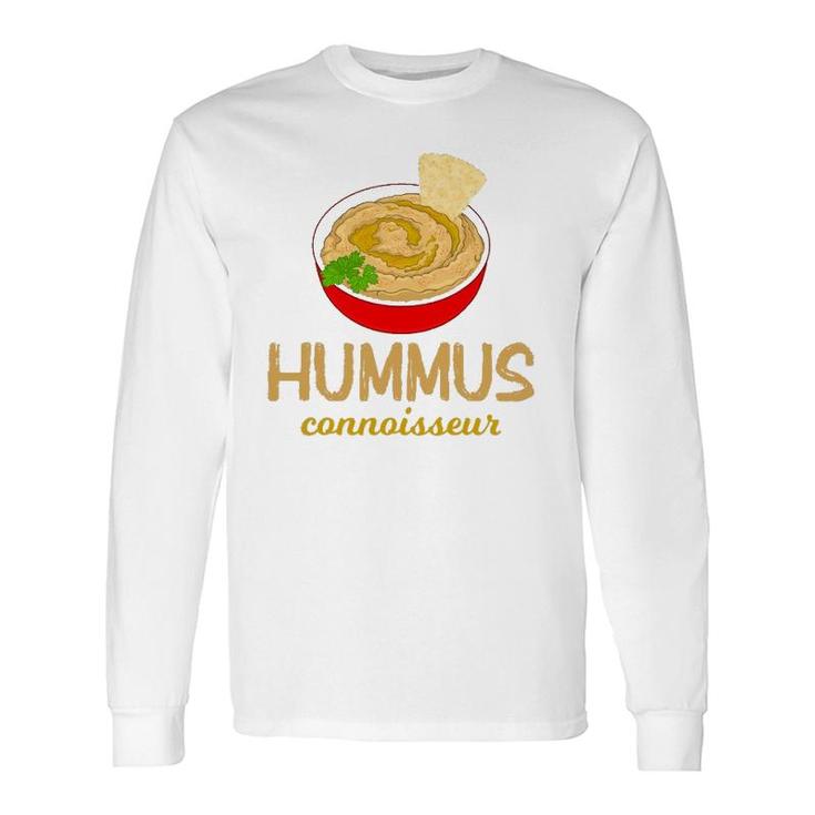 Vegan Chickpea Pita Hummus Connoisseur Long Sleeve T-Shirt