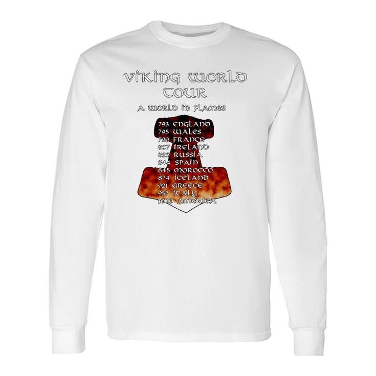 Viking World Tour Pagan Back Print Long Sleeve T-Shirt T-Shirt