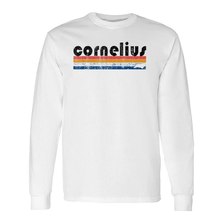 Vintage 80S Style Cornelius Nc Long Sleeve T-Shirt T-Shirt