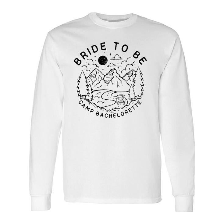Vintage Bride To Be Camp Bachelorette Party Matching Long Sleeve T-Shirt T-Shirt