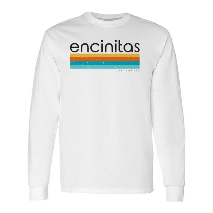 Vintage Encinitas California Ca Retro Long Sleeve T-Shirt T-Shirt