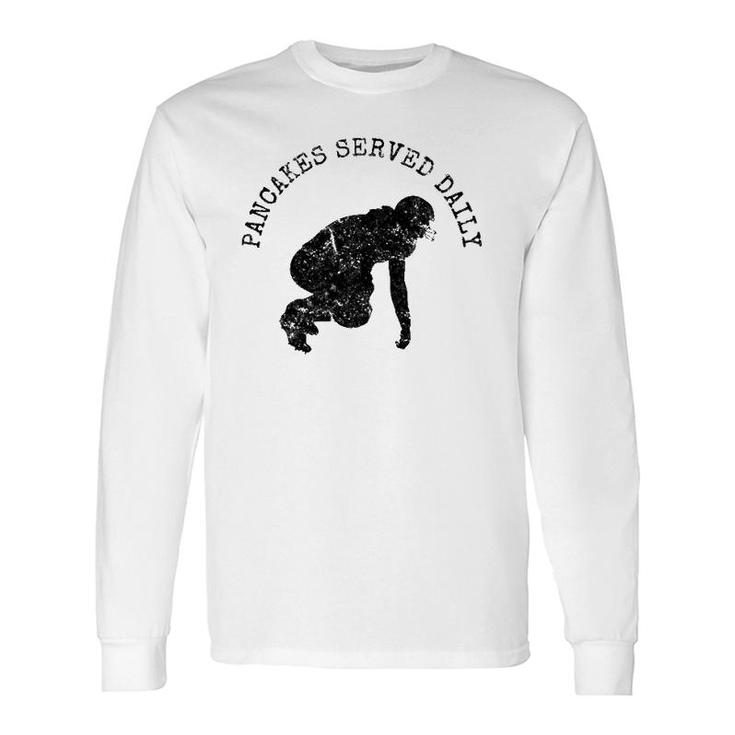 Vintage Football Player Defensive Offensive Lineman Quote Long Sleeve T-Shirt T-Shirt