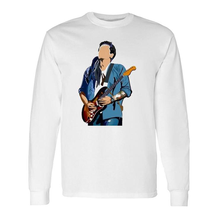 Vintage Mayer Art John Vaporware Guitar Music Legends Long Sleeve T-Shirt T-Shirt