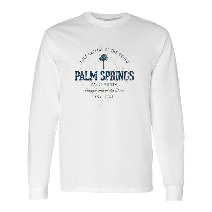Vintage Retro Style Palm Springs Long Sleeve T-Shirt T-Shirt