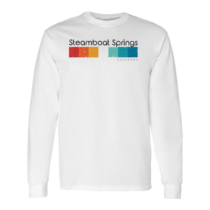 Vintage Steamboat Springs Colorado Co Retro Long Sleeve T-Shirt T-Shirt