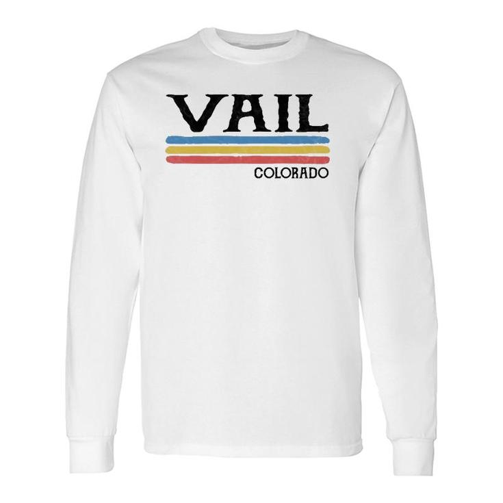 Vintage Vail Colorado Co Souvenir Long Sleeve T-Shirt T-Shirt