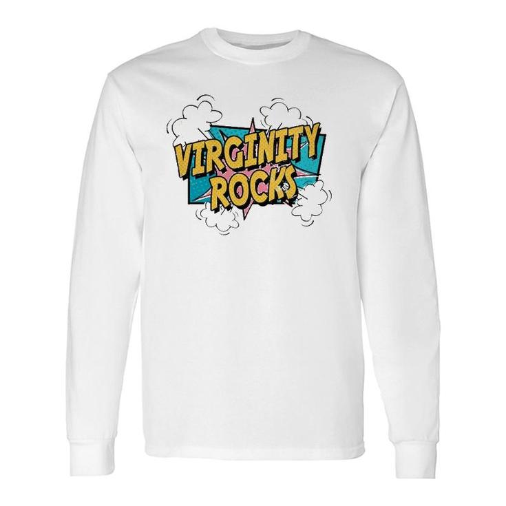 Virginity & Rocks Original Trendy Comic Long Sleeve T-Shirt T-Shirt