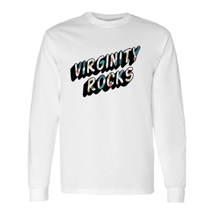 Virginity & Rocks Original Trendy Summer Pattern Long Sleeve T-Shirt