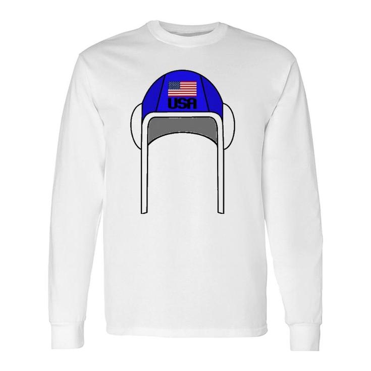 Water Polo Cap With Usa Flag Idea Player And Trainer Long Sleeve T-Shirt T-Shirt