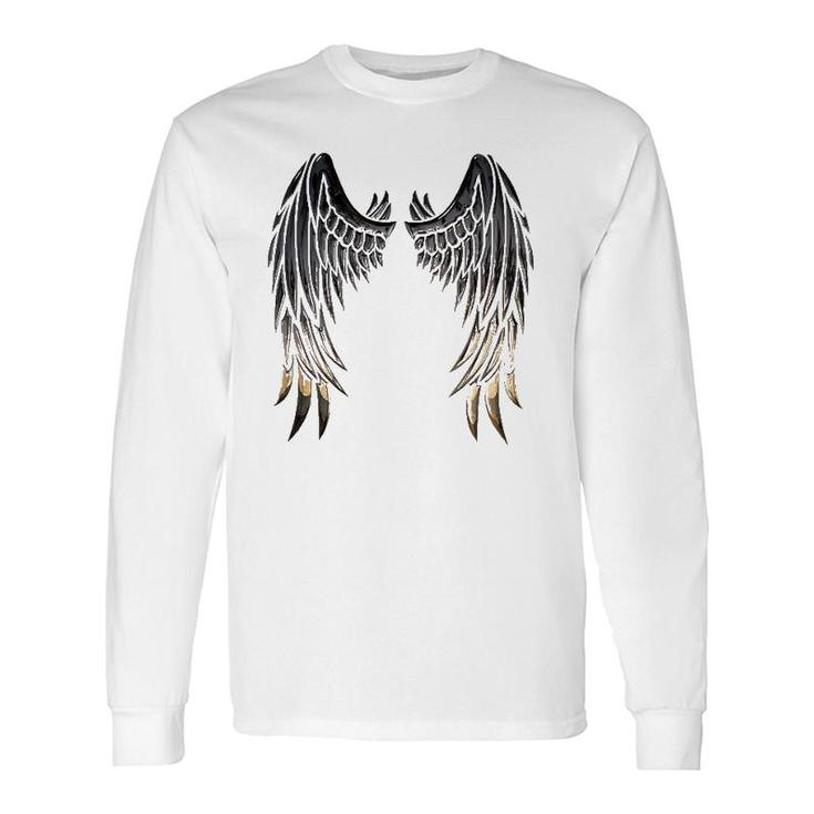 Wings Of An Angel On Back Long Sleeve T-Shirt