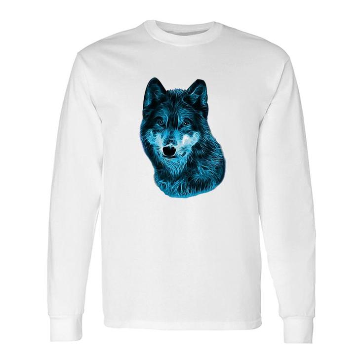 Wolf Blue Long Sleeve T-Shirt T-Shirt