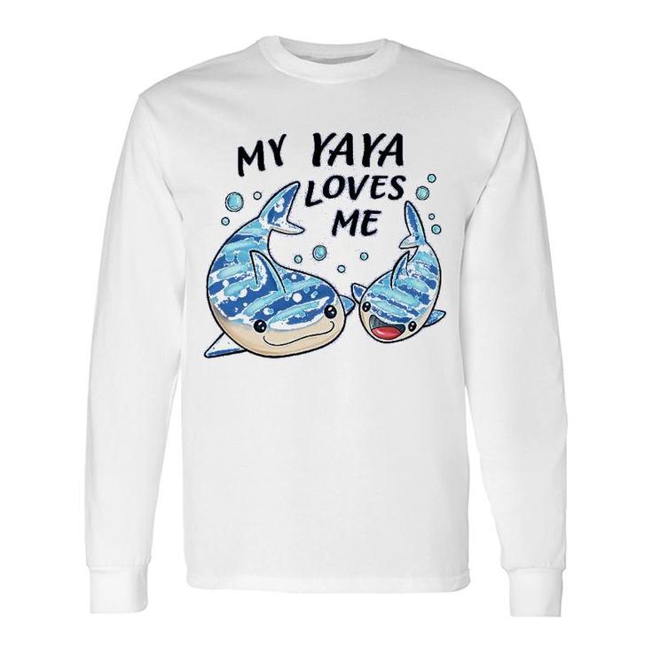 My Yaya Loves Me Whale Shark Long Sleeve T-Shirt