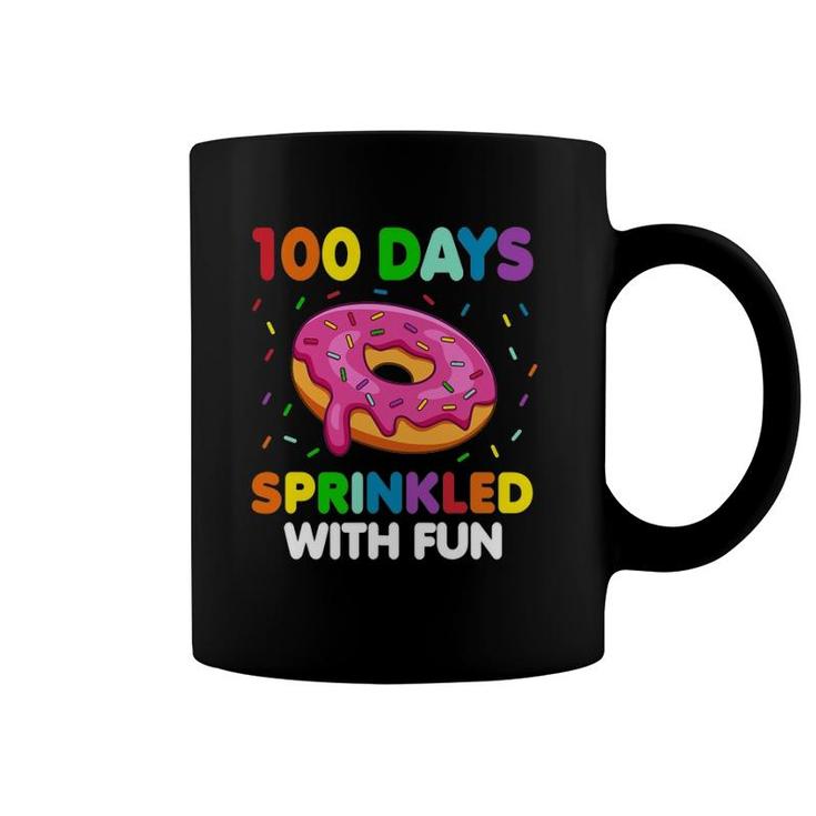 100 Days Of School Sprinkled With Fun Donut Teacher Student Coffee Mug