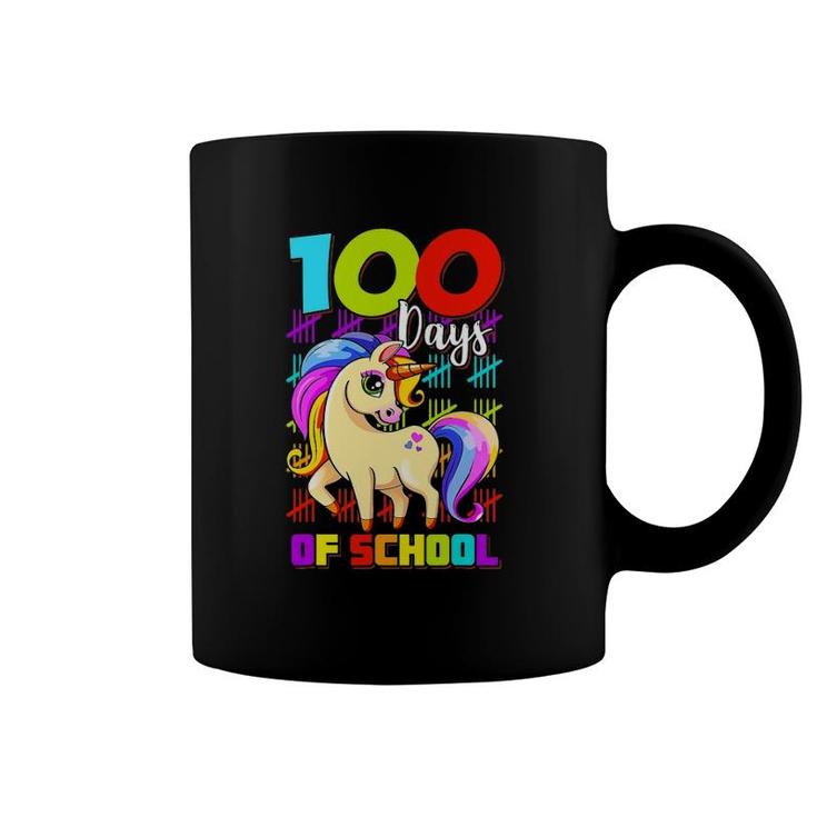 100 Days Of School Unicorn Lover Boys Girls 100 Days Smarter Coffee Mug
