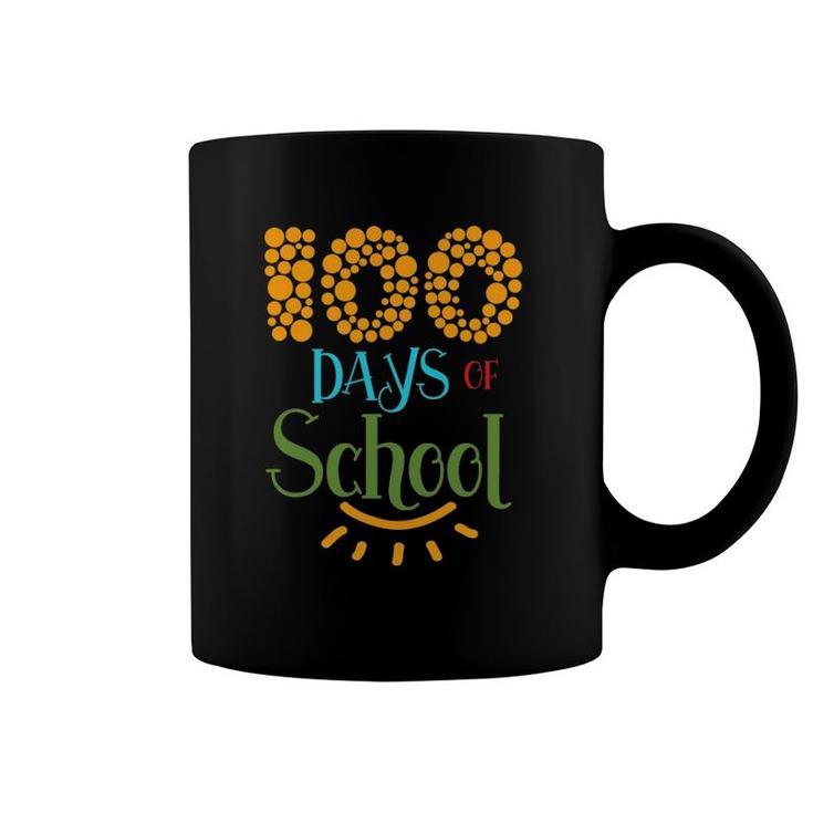 100 Days Of School With 100 Circle Dots Coffee Mug