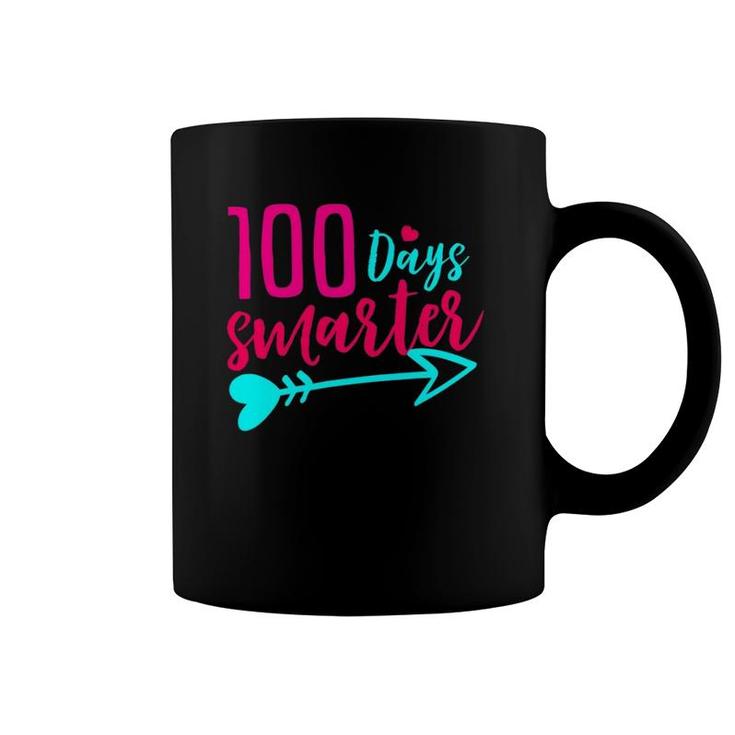 100 Days Smarter T - 100 Days Of School Teacher Gift Coffee Mug