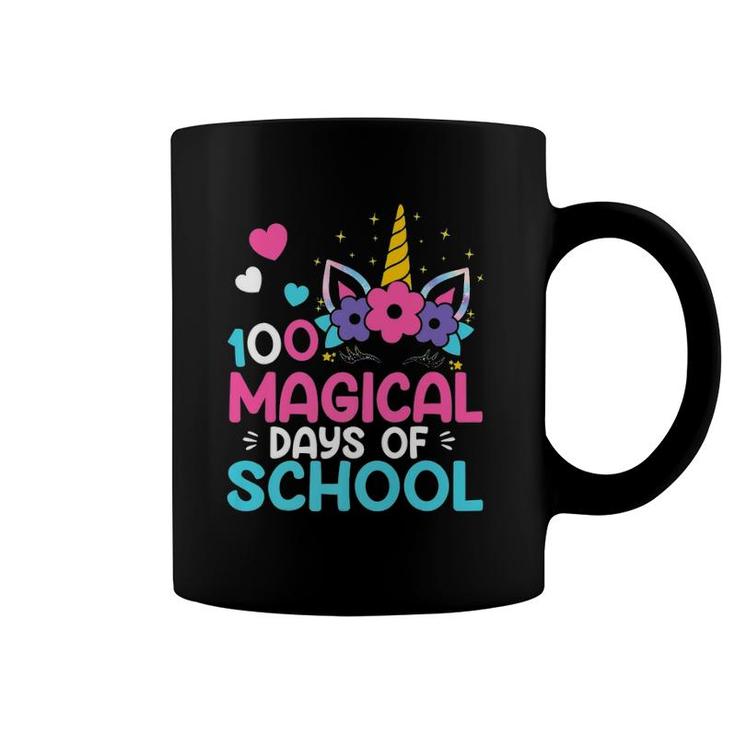 100Th Day Of Kindergarten  For Girls 100 Magical Days Coffee Mug