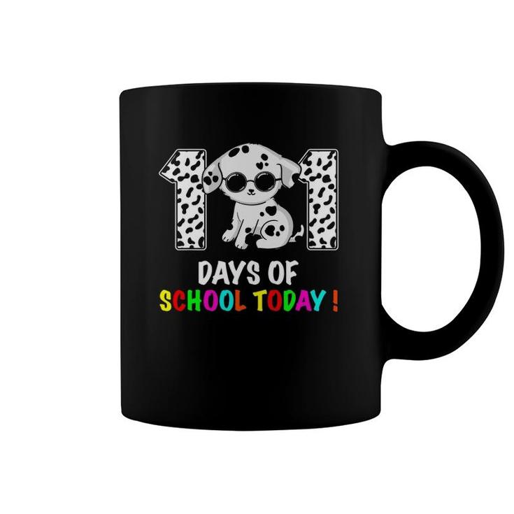 101 Days Of School Cute Dalmatian Leopard For Boys Kids Coffee Mug