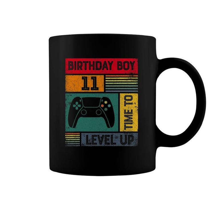 11 Years Old 11 Birthday Boy Time To Level Up Gamer Birthday Coffee Mug