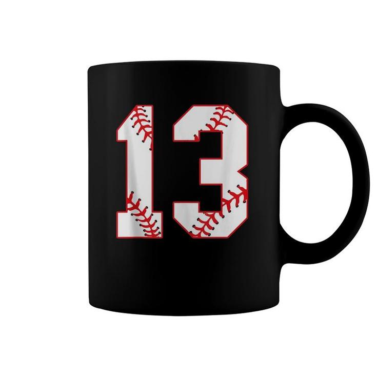 13 Years Old Baseball  Funny Birthday Men Women Coffee Mug
