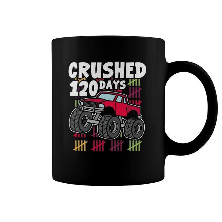 1St Grade 120 Days Of School Monster Truck Boys Kids Coffee Mug