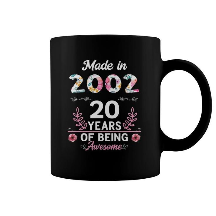 20 Years Old Gifts 20Th Birthday Born In 2002 Women Girls Coffee Mug
