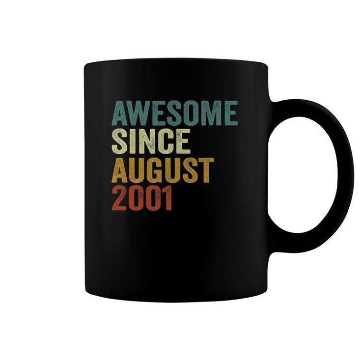21 Years Old Birthday Decorations Awesome Since August 2001 Ver2 Coffee Mug