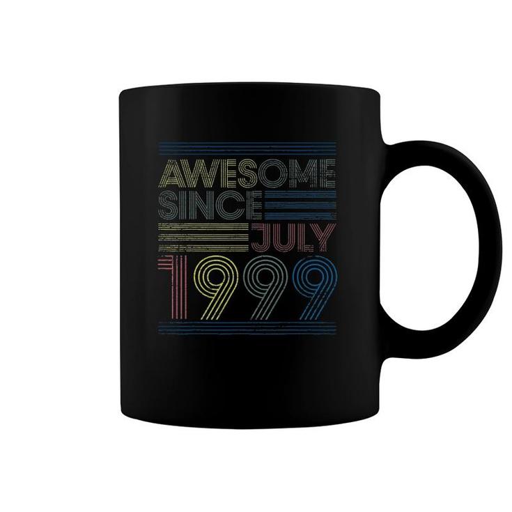 22Nd Birthday Gifts Vintage - Awesome Since July 1999 Ver2 Coffee Mug