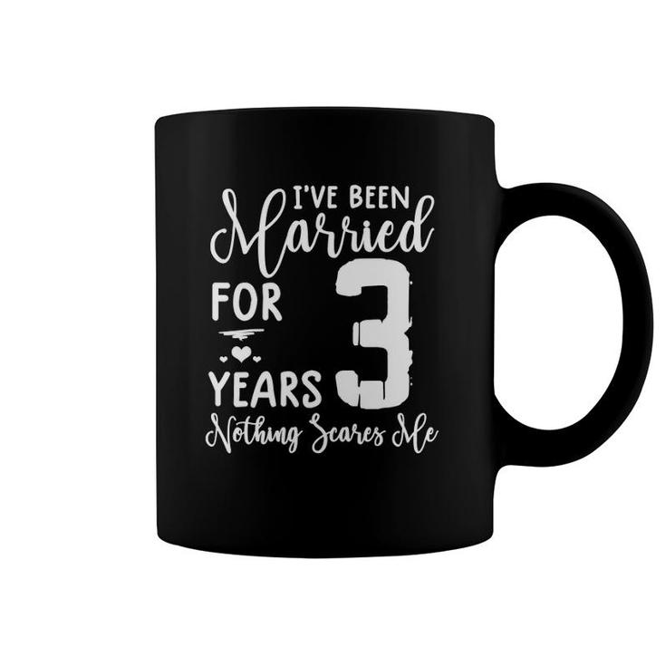 3 Years Married Funny Couple 3Rd Anniversary Tee Coffee Mug